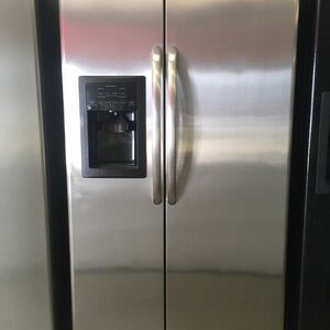 stainless ge side by side refrigerator